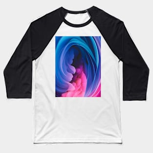 Abstract, Marble, Watercolor, Colorful, Vibrant Colors, Textured Painting, Texture, Gradient, Wave, Fume, Wall Art, Modern Art Baseball T-Shirt